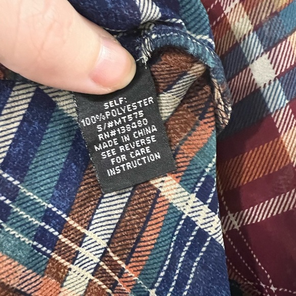 Anthropologie Maeve Plaid Sheer Button Up Blouse Size Small - Picture 9 of 10